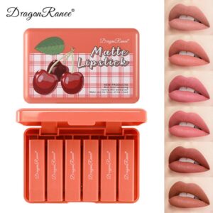 DRAGON RANEE Pack of 06 Cherry Matte Lipstick Set