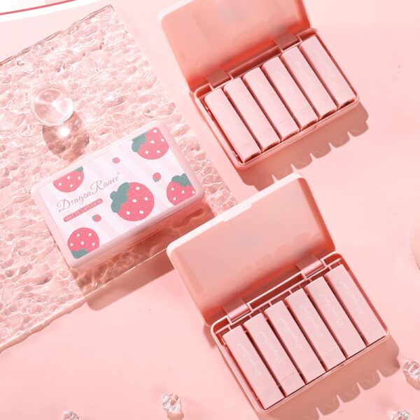 Pack of 06 Strawberry Matte Lipstick Set